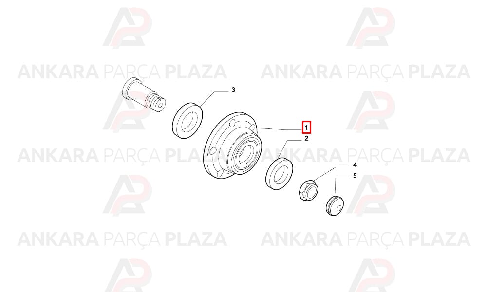 Doblo Tekerlek Poryası Arka Sağ Veya Sol AbsSiz 2009 Sonrası Snr