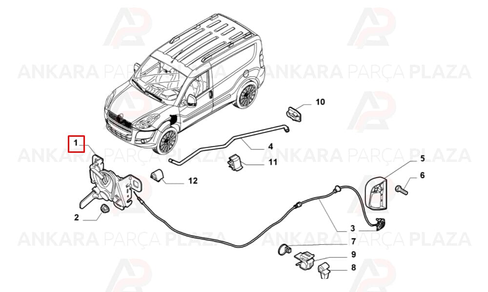 Motor Kaput Kilidi Doblo 3 2009 >