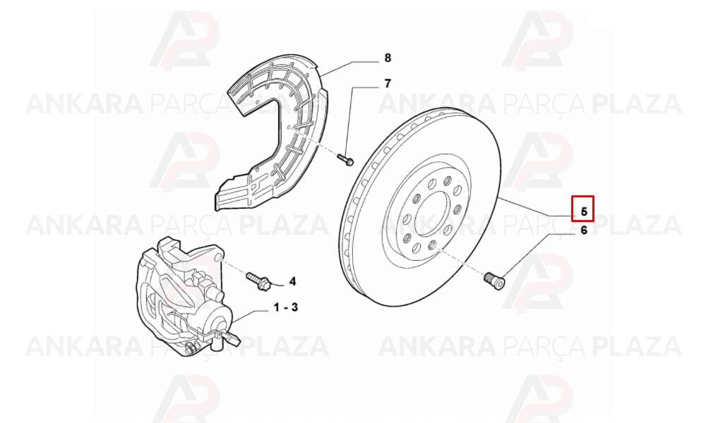 Fren Diski Ön Alfa Romeo Giulietta 2010 > Çiftli Paket