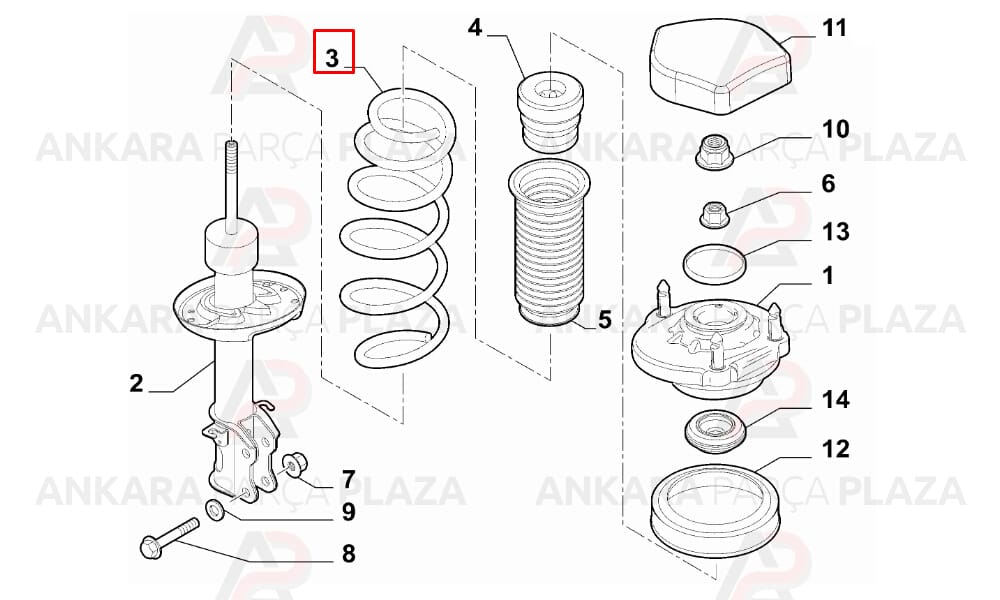 Helezon Yayı Ön Fiat Linea