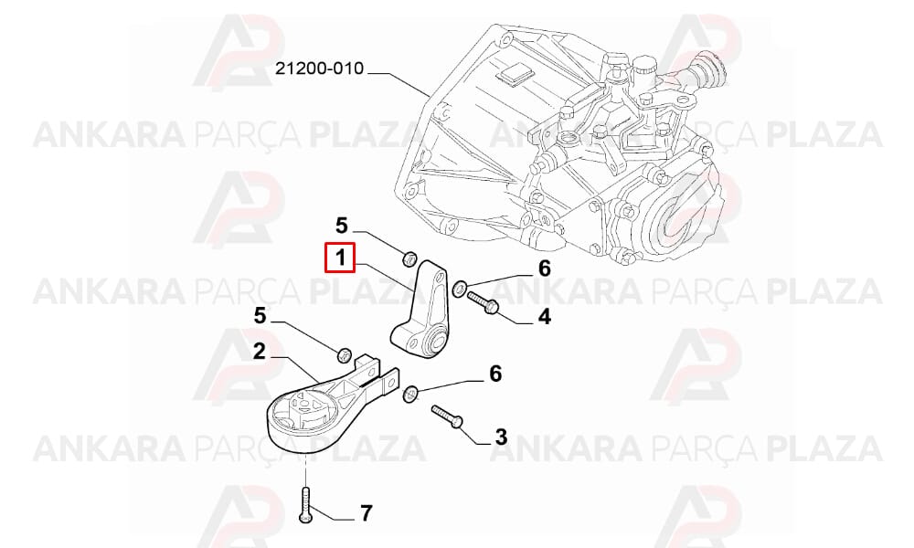 Motor Takozu Takım Doblo 1.4 16V