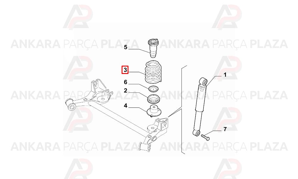 Helezon Yayı Arka Fiat Fiorino