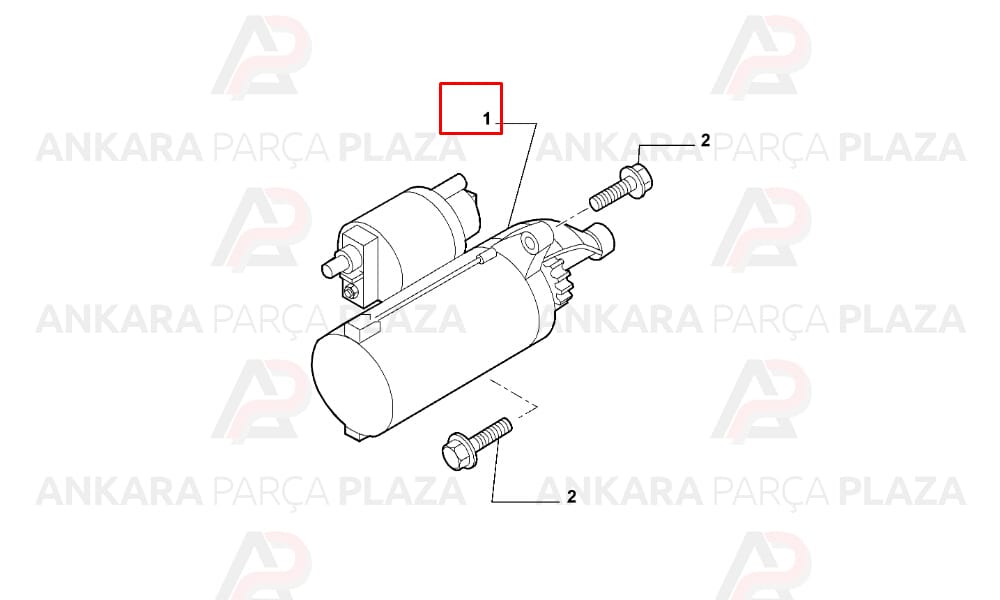 Marş Motoru Fiat Doblo / Palio / Albea / Punto Panda / İdea / Fiorino / Linea