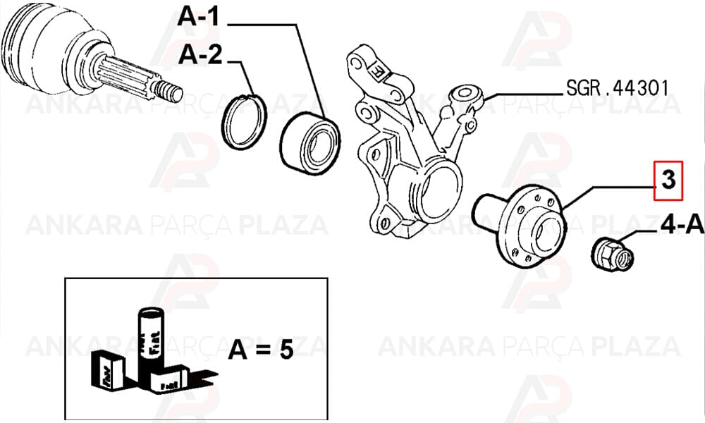 Tempra Tipo 2.0 Tekerlek Poryası Ön Sağ Veya Sol Öcal