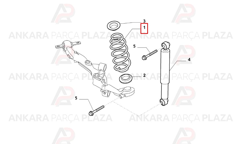 Helezon Yayı Arka Fiat Doblo 3 2010>