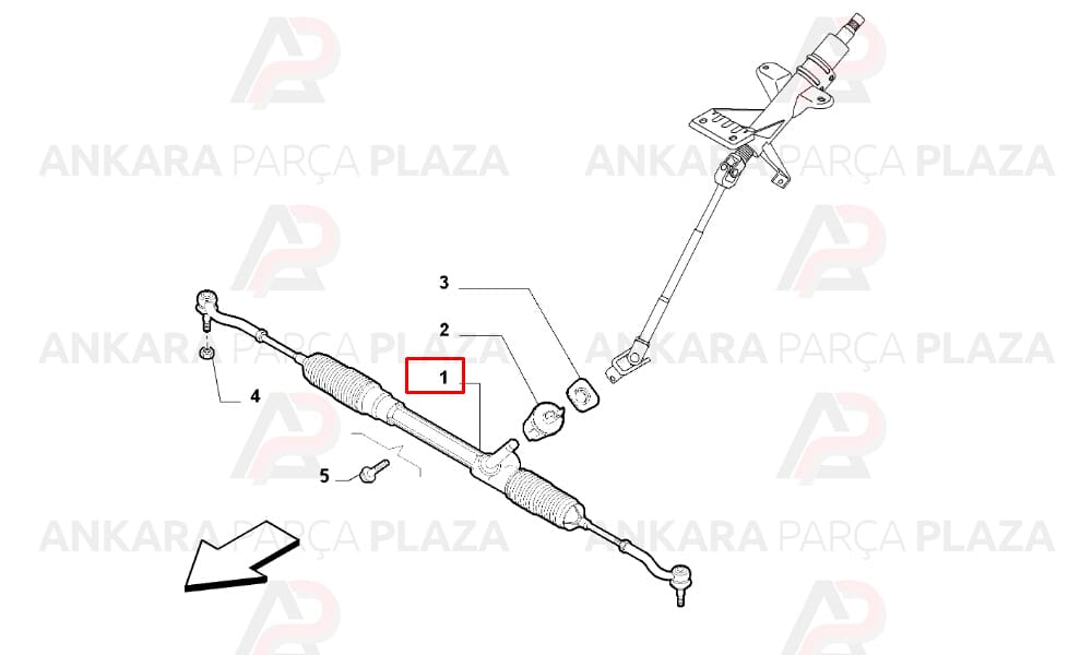 Direksiyon Kutusu Elektrikli Fiat 500 2007 >