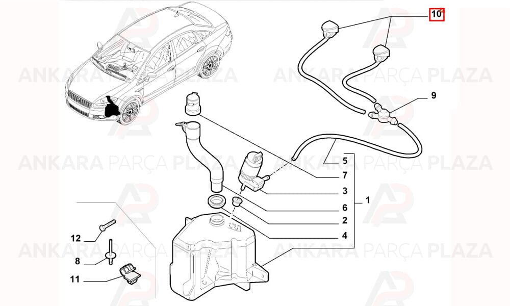 Fiat Linea 12 17 Ön Cam Su Fiskiye Memesi Sağ Meydan