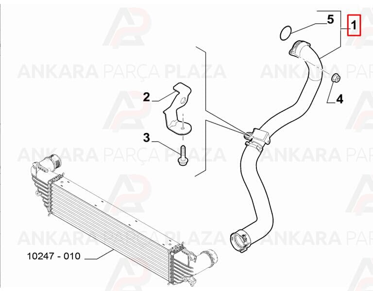 Egea 1.3Mjt Turbo Hortumu Ucpa