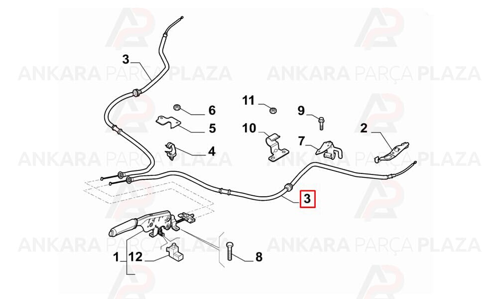 El Fren Teli Fiat Doblo Ym Uzun Şase