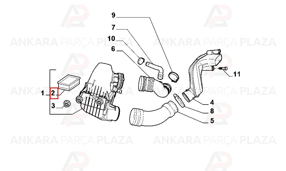 Hava Filtresi Fiat 500 1.6D 2012 >