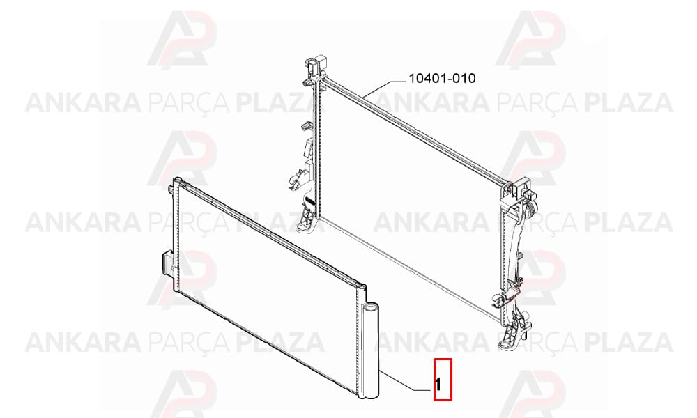 Kondenser Egea 1.4 Benzinli
