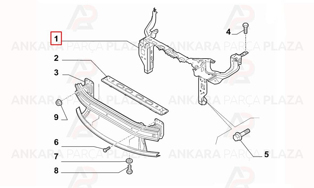 Bravo 08 - 14 Ön Panel Komple 51917454