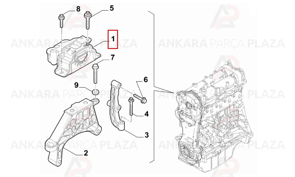 Motor Takozu Fiat Egea 1.3