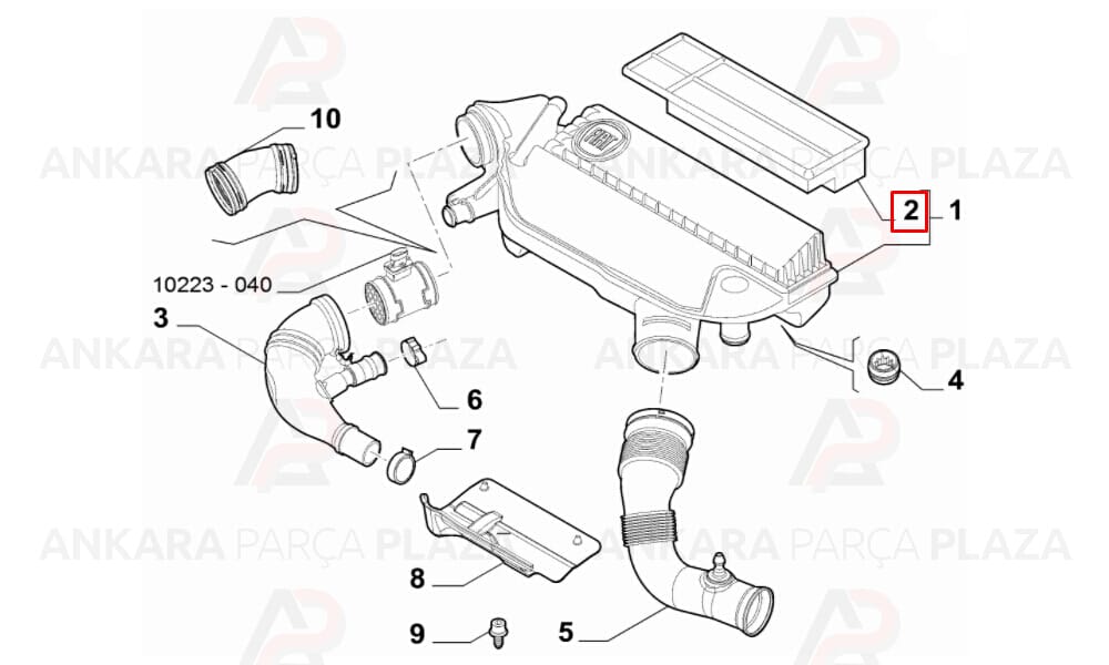 Hava Filtresi Fiat Panda 1.3 Jtd 2014 >