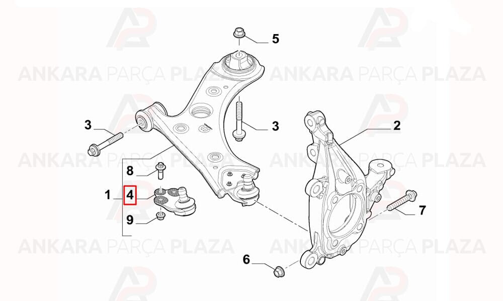 Rotil Sağ Veya Sol Fiat Egea Adet