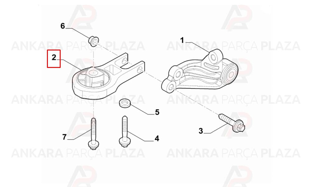 Motor Takozu Fiat Egea 1.4 - 1.6