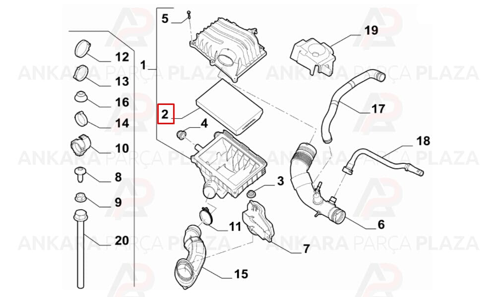 Hava Filtresi Fiat Egea 1.6 Multijet