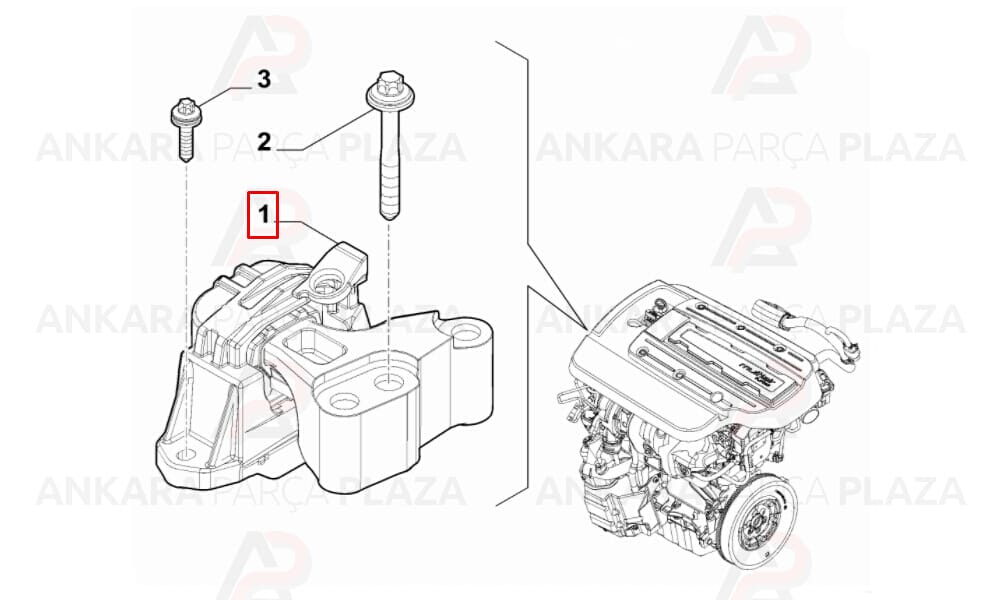 Motor Takozu Fiat Panda 500X 2.0 1.6