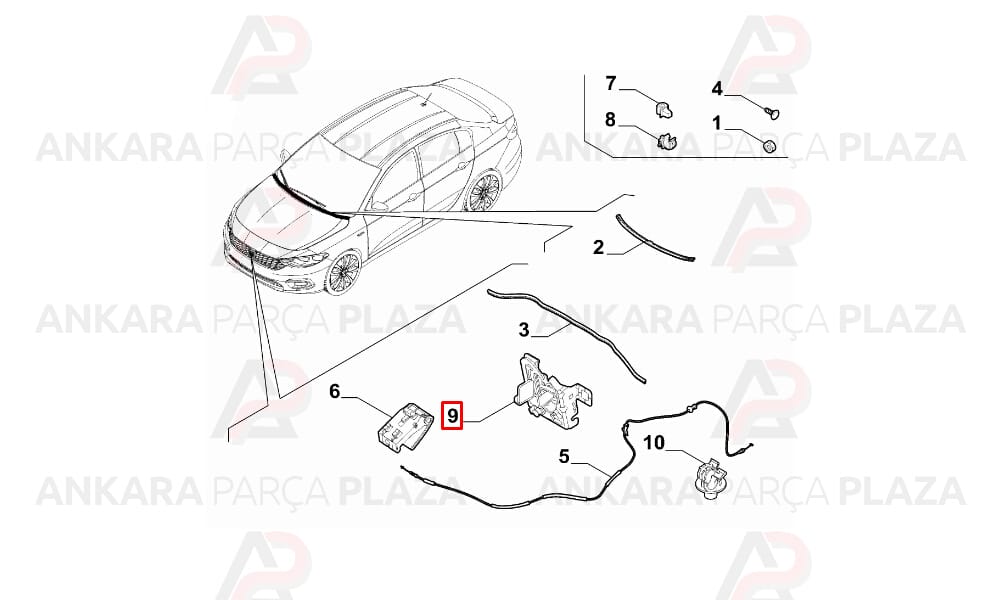 Motor Kaput Kilidi Egea