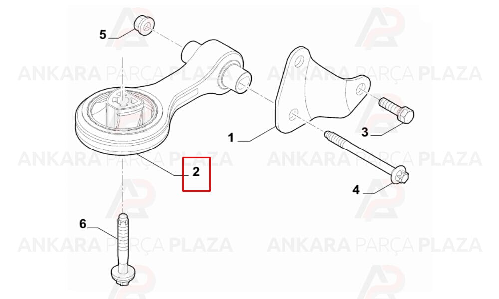 Şanzıman Takozu Egea 1.3 Mjtd