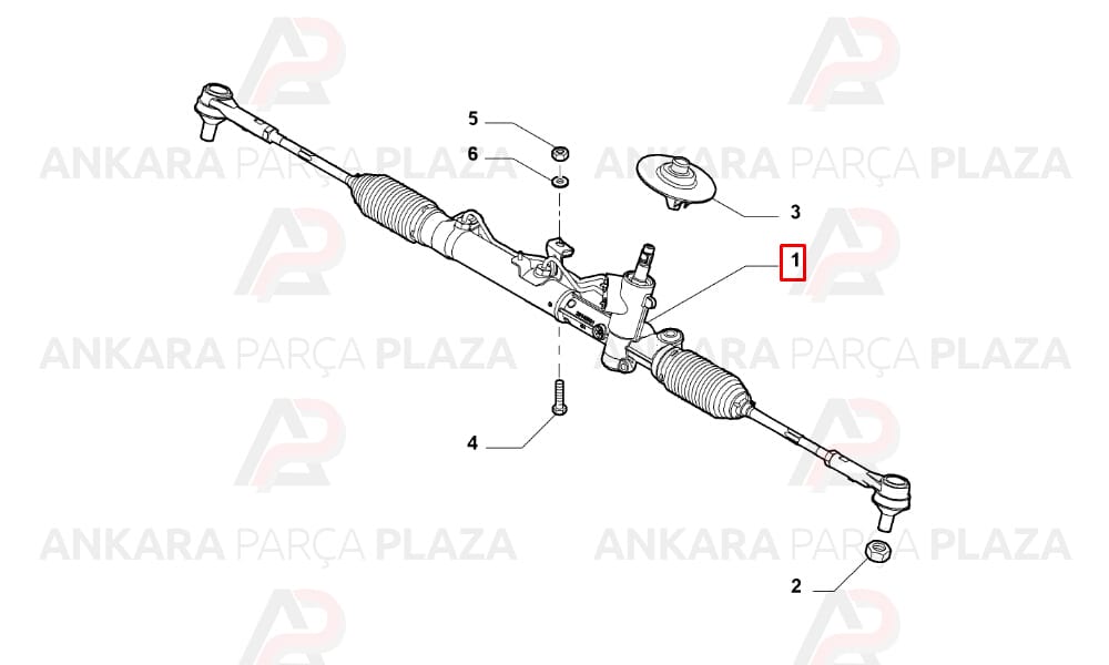 Direksiyon Kutusu Hidrolik Fiorino 1,3Jtd Tur Sayısı: 135Mm
