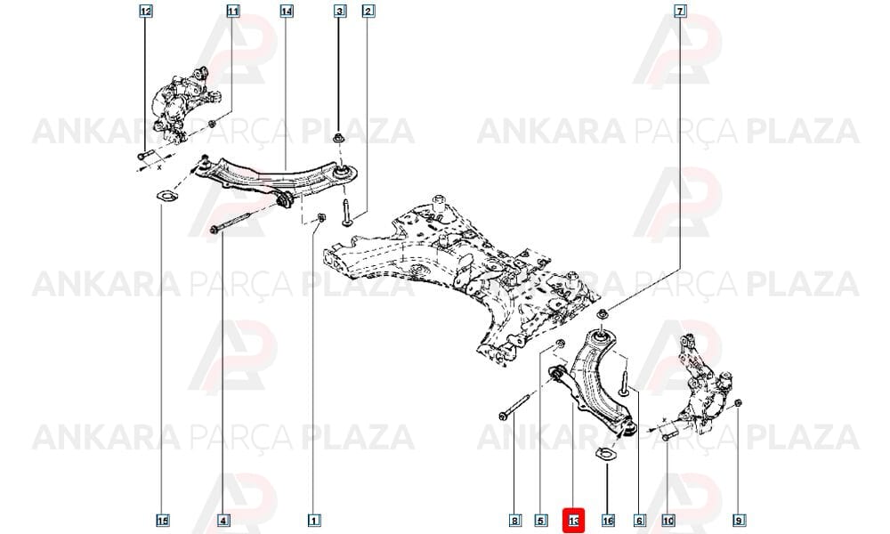 Salıncak Burcu Arka Küçük Renault : Clio 3, Modüs