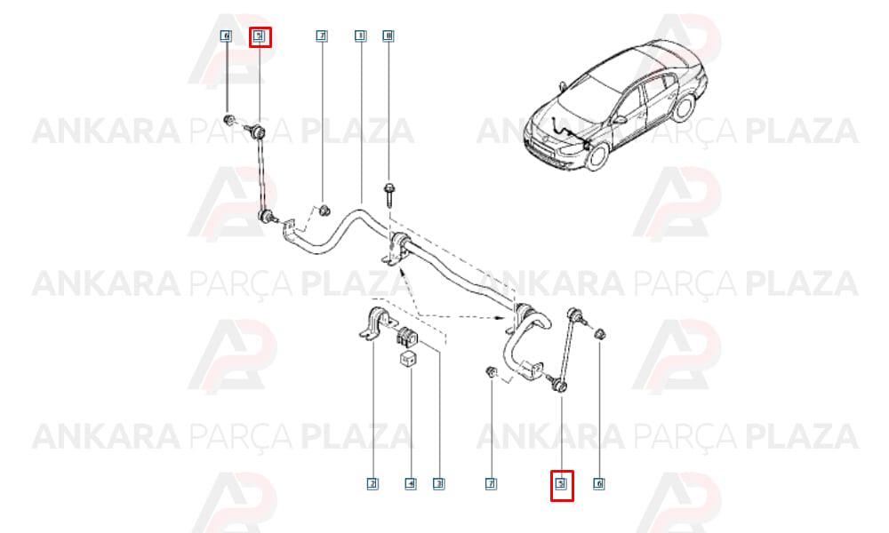 Fluence, Megane 3 Ön Z Rot Sağ Veya Sol Orijinal 546182198R