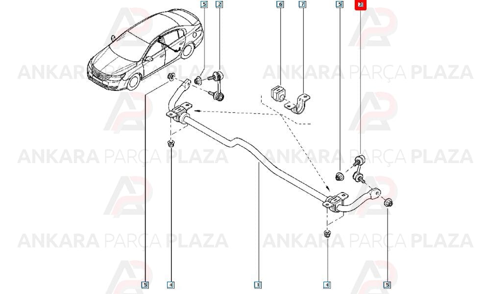 Latitude Arka Z Rot Sol 2011 - 2015 Meydan