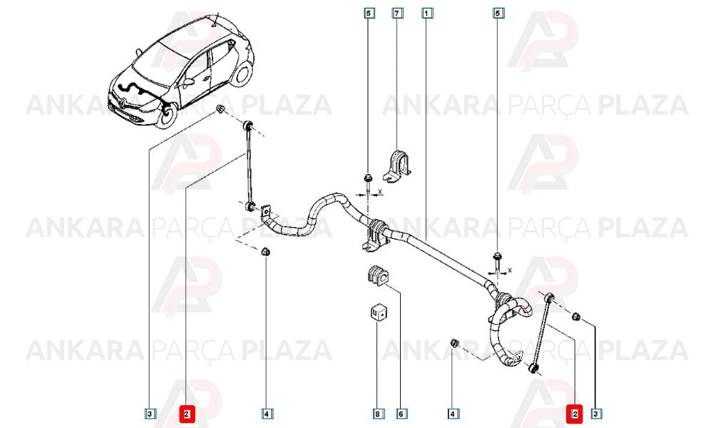 Captur, Clio 4 Ön Z Rot Sağ Veya Sol Orijinal 551107041R