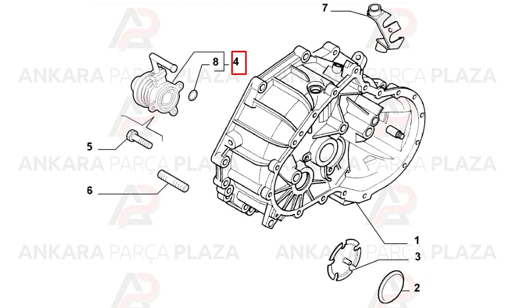 Hidrolik Debriyaj Rulmanı Fiat Stilo, 1.9 Jtd
