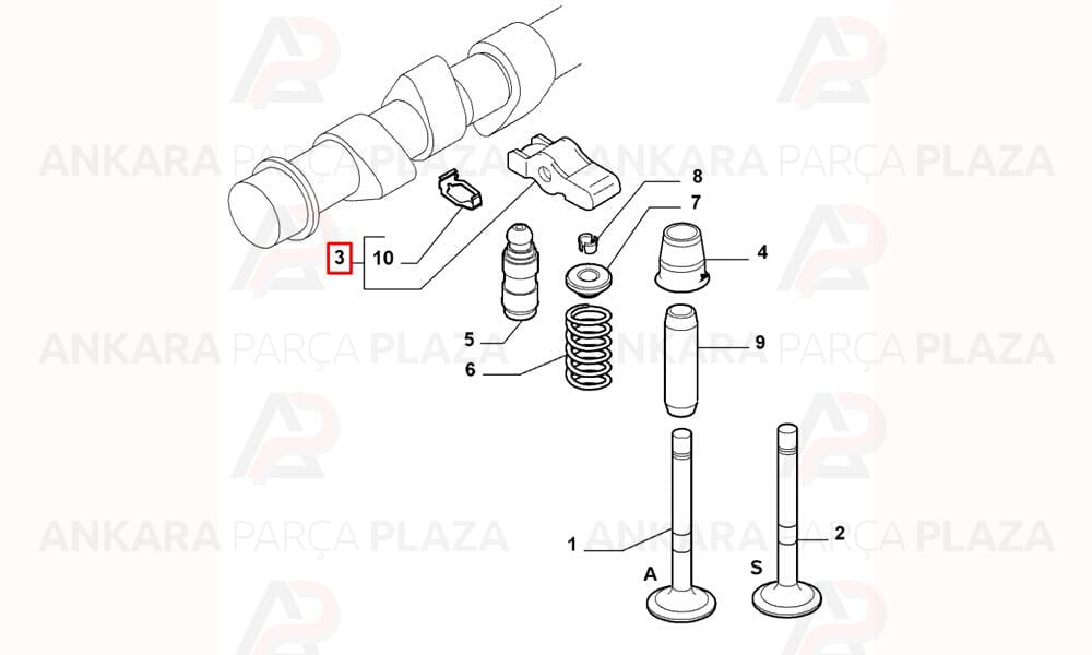 Alfa 159 Egea Bravo Doblo Linea 1.6 Mjtd Subap Horozu İna