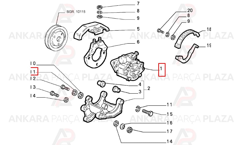 Hidrolik Direksiyon Pompası Slx Palio Punto Albea Tpsx Bm Scd Dct