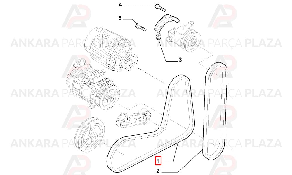 Alfa Romeo 159 Kanallı Kayış Gates