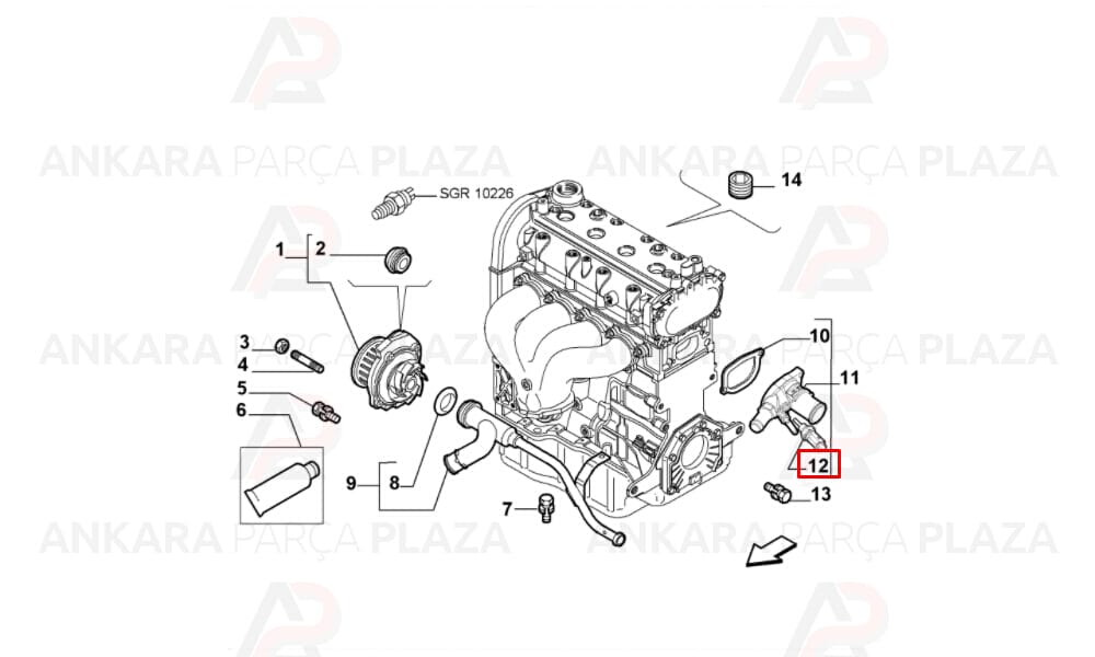 Hararet Müşürü Bravo Doblo Linea Stilo Fiorino Punto Giulietta