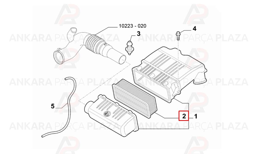 Hava Filtresi Doblo Albea Panda Punto İdea Fiat 500 1.4