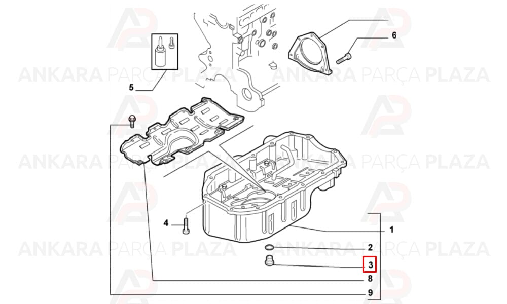 Karter Tapası Doblo 3 Linea 1.6