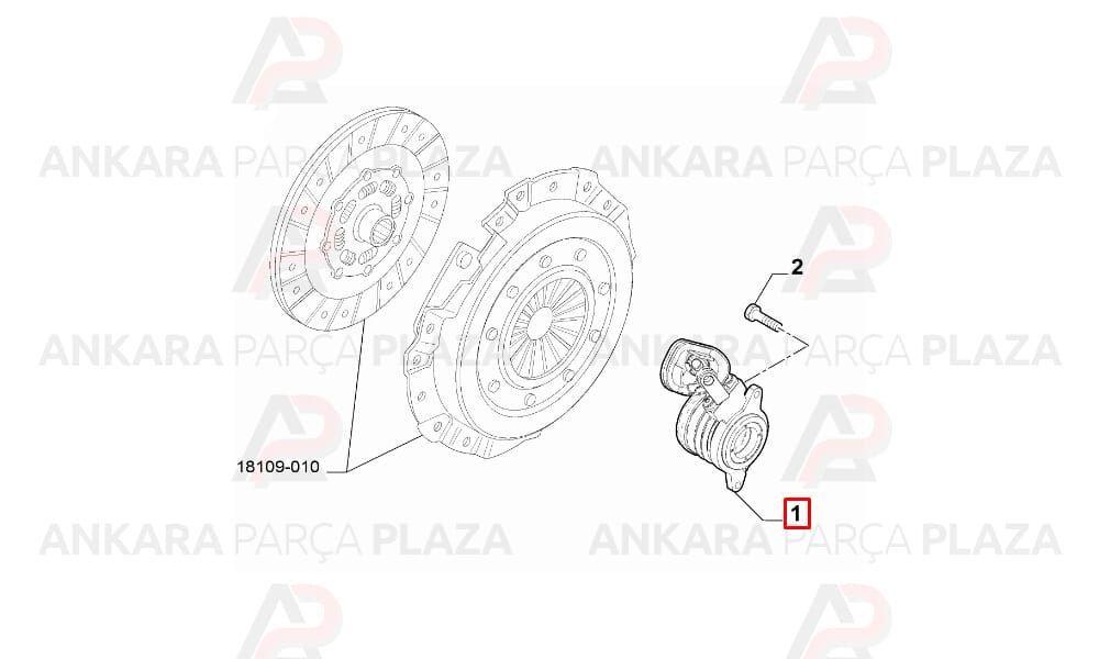 Hidrolik Debriyaj Rulmanı Fiat Ducato 2.3D 2006 ->