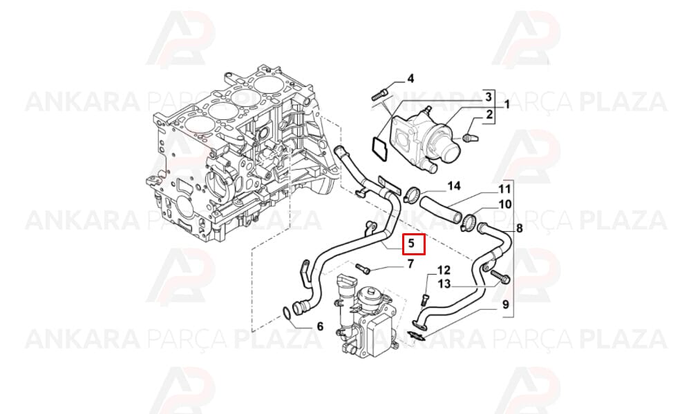 Devirdaim Borusu Grande Punto Fiorino Linea 1.3 Mtj