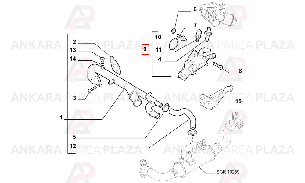 Alfa 159 Grande Punto 1.9 Jtd Termostat 88C Mahle