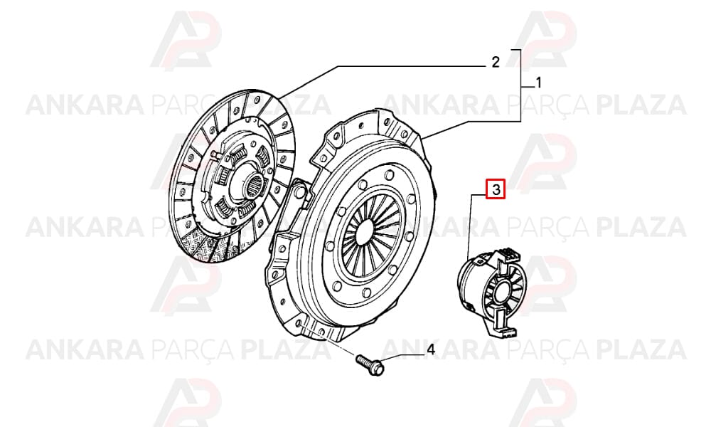 Debriyaj Rulmanı Fiat Tepmra Tipo Tempra Tipo Doblo Palio Marea