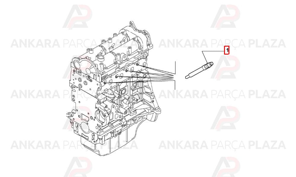 Kızdırma Bujisi Fiat 500 Panda Fiorino 1,3D Multijet 4.4V