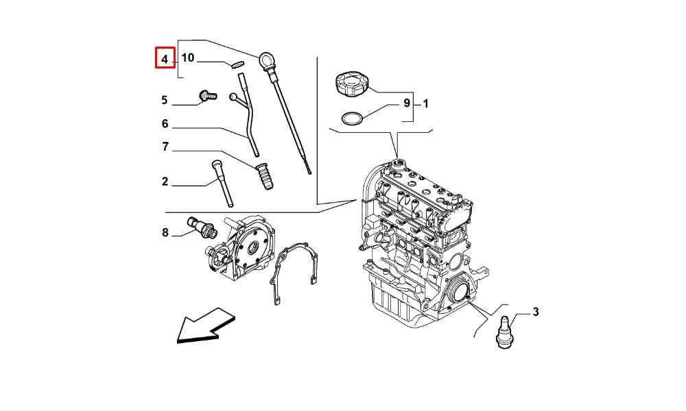 Doblo 1,2 - 1,4 Yağ Çubuğu Mtj