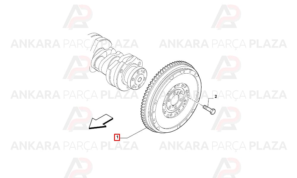 Debriyaj Volanı Doblo Bravo 2 2.0 Dmtj 2008 >