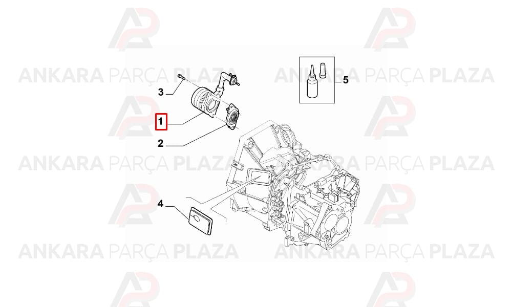 Hidrolik Debriyaj Rulmanı Fiat 500, Panda, Grande Punto 1.4 2005 ->