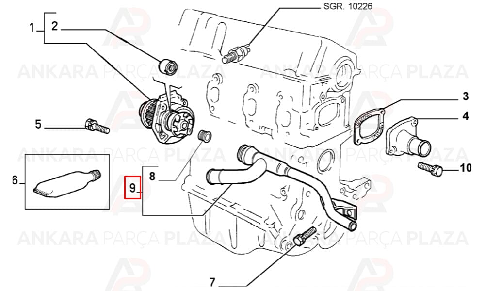 Soğutma Borusu Fiat Albea / Palio / Doblo