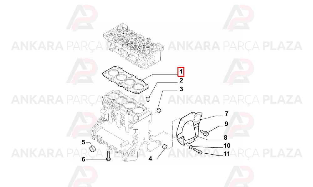 Silindir Kapak Contası Doblo Linea Bravo 2 1.6Dmjt
