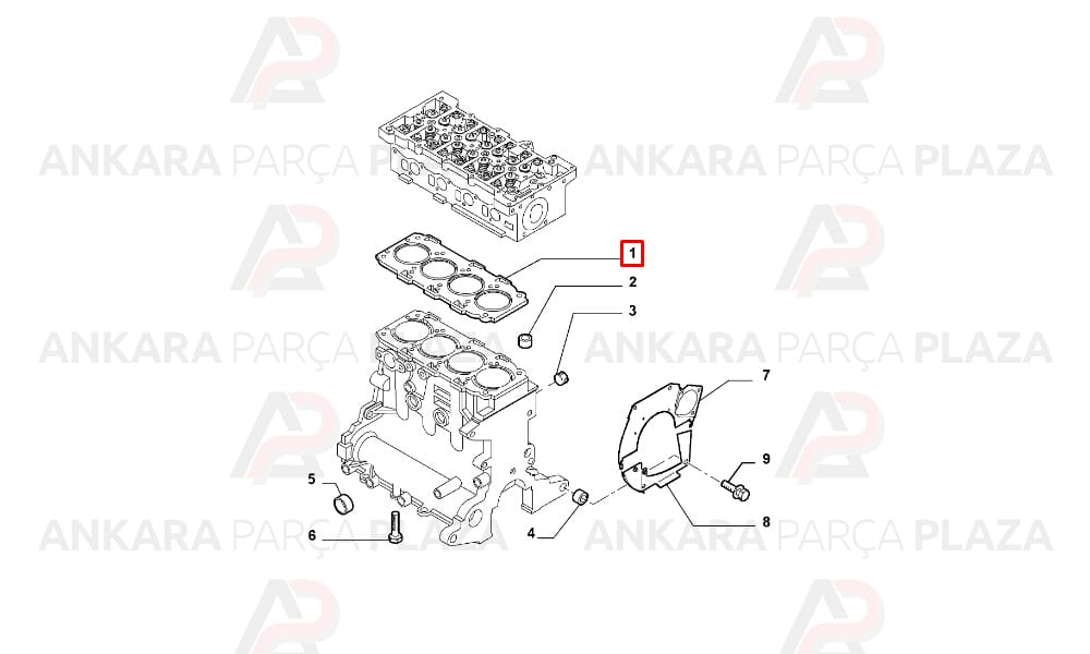 Silindir Kapak Contası 2 Delik Bravo Doblo 3 Linea Egea 1,6Mjtd