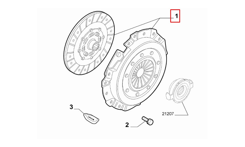 Debriyaj Seti Rulmansız Alfa Romeo 159, Giuiletta 1.8 2.0, Freemont 2.0 G. Punto