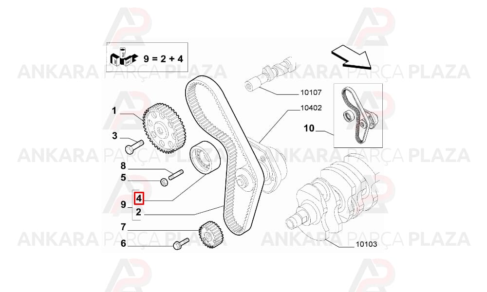 Albea Palio 1.2 16V Triger Bilyası İna