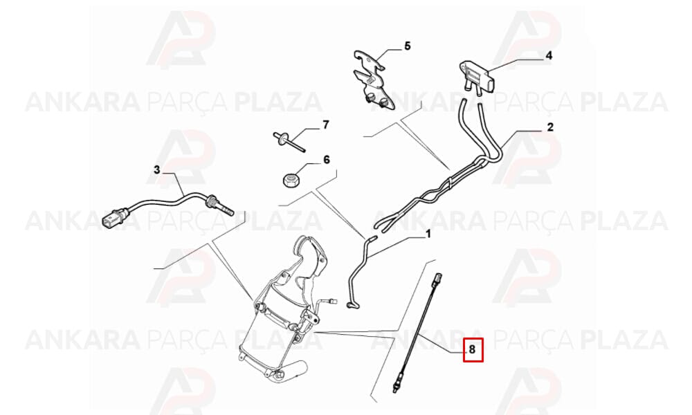 Oksijen Sonda Sensörü Fiorino Linea Punto Doblo 1,3 Mjtd